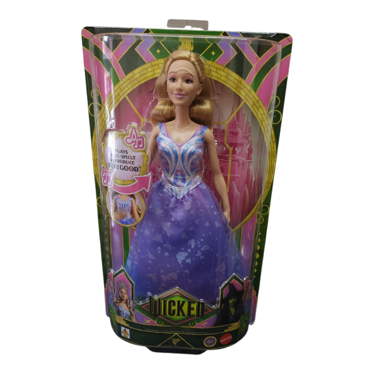 Wicked Doll Plays Joue Spielt Musical Princess Doll in Lavender Dress for Kids