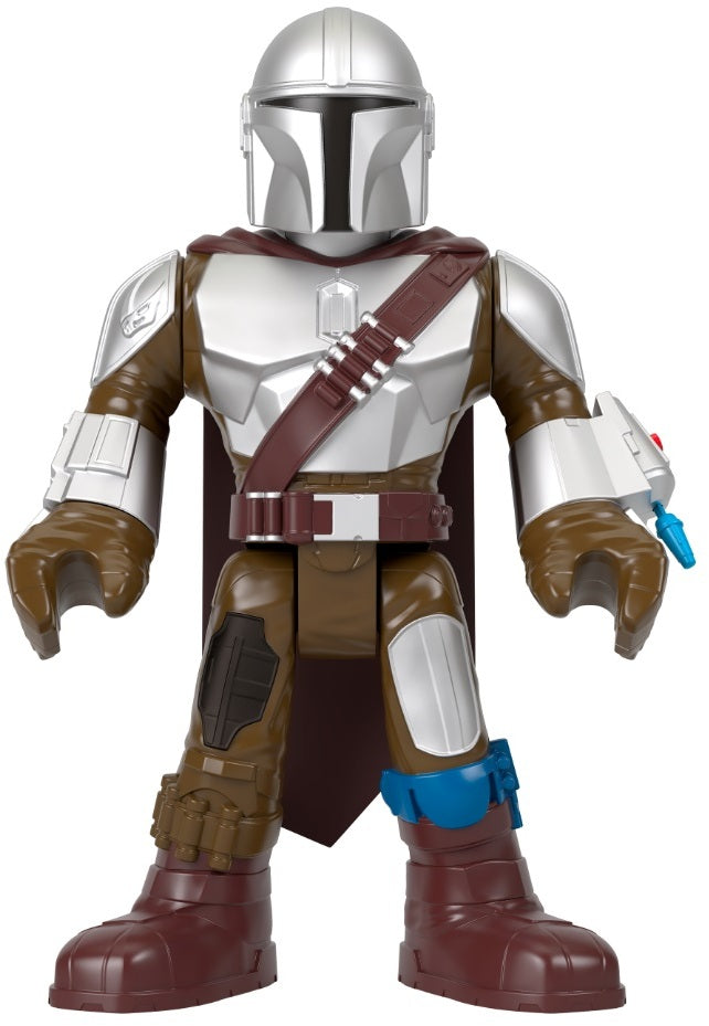 Fisher-Price Imaginext STAR WARS Toy The Mandalorian XXL Figure, 16+ Inch Tall Poseable Character with Launcher for Kids Ages 3+ Years, HXT20