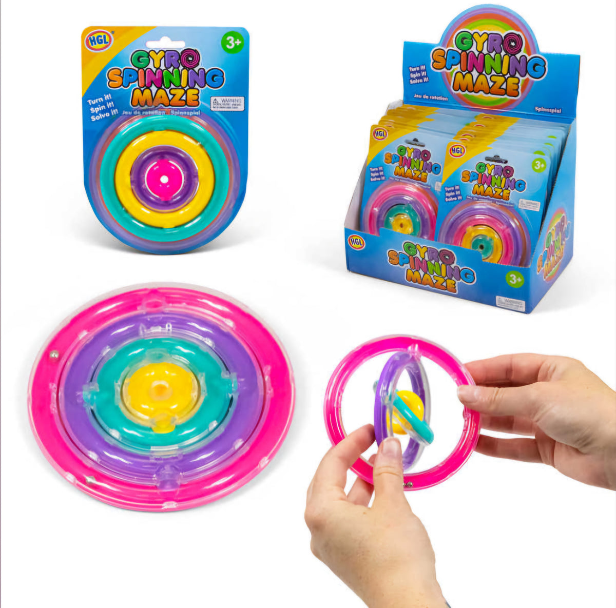 GYRO SPINNING MAZE-TURN IT-  SPIN IT SOLVE IT